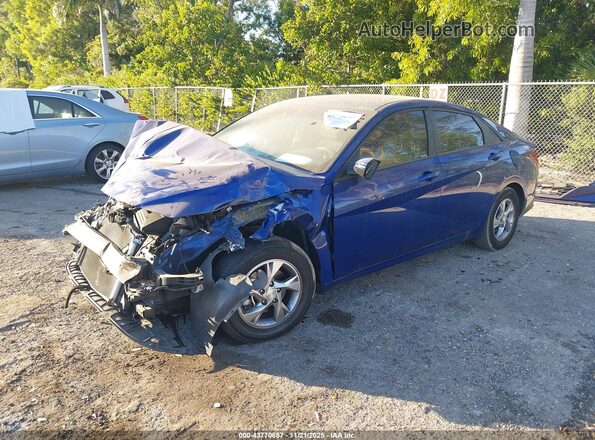 5NPLL4AG0MH041518 2021 HYUNDAI ELANTRA Blue Vista tres cuartos delantera izquierda