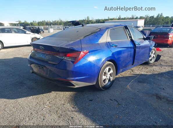 5NPLL4AG0MH041518 2021 HYUNDAI ELANTRA Blue Trasero derecho