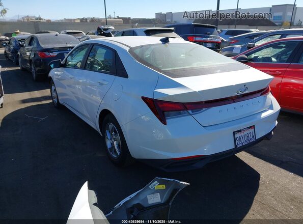 5NPLL4AG0NH077422 2022 HYUNDAI ELANTRA White უკანა მარცხენა