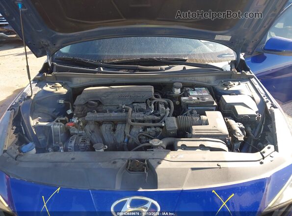5NPLL4AG1MH030415 2021 HYUNDAI ELANTRA Blue Widok z tyłu