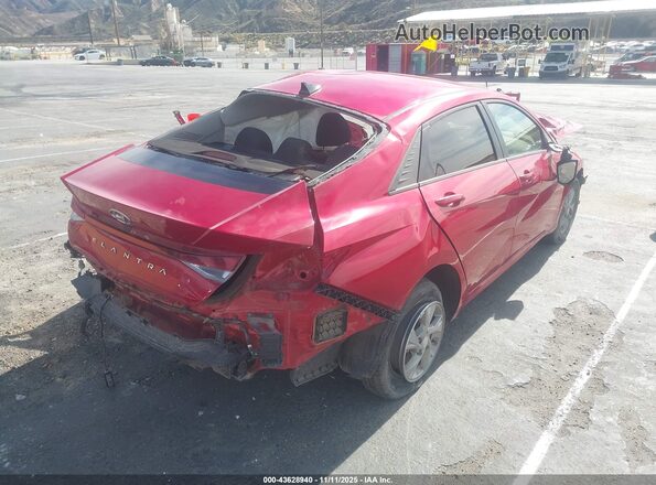 5NPLL4AG6MH027882 2021 HYUNDAI ELANTRA Red Tył prawy