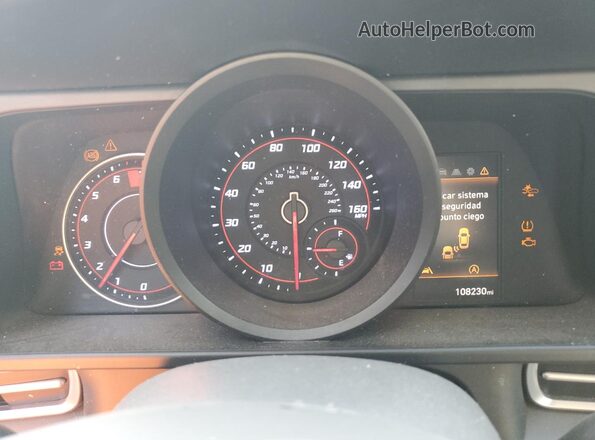 5NPLL4AG9MH014608 2021 HYUNDAI ELANTRA Black Vista del cuadro de instrumentos