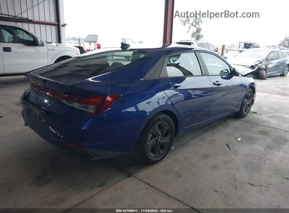 5NPLM4AG3NH072647 2022 HYUNDAI ELANTRA Blue უკანა მარჯვენა