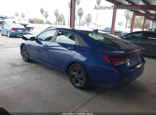 5NPLM4AG3NH072647 2022 HYUNDAI ELANTRA Blue უკანა მარცხენა