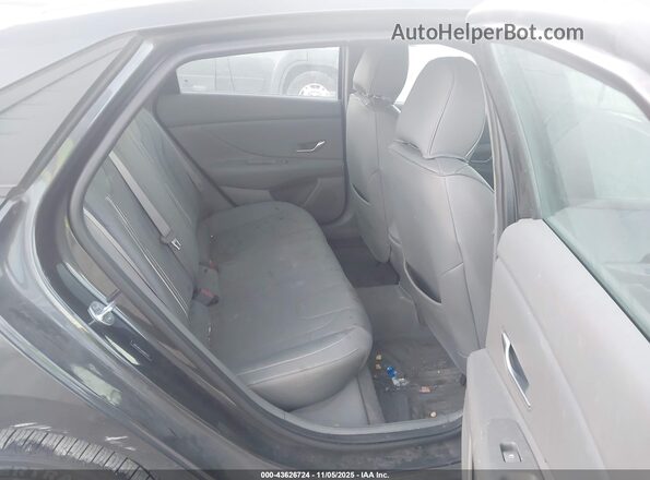 5NPLM4AG8NH077441 2022 HYUNDAI ELANTRA Gray Widok naklejki z numerem VIN