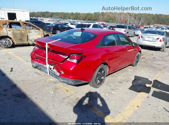 5NPLM4AGXNH073018 2022 HYUNDAI ELANTRA Red Trasero derecho
