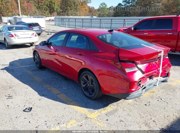 5NPLM4AGXNH073018 2022 HYUNDAI ELANTRA Red Trasero izquierdo
