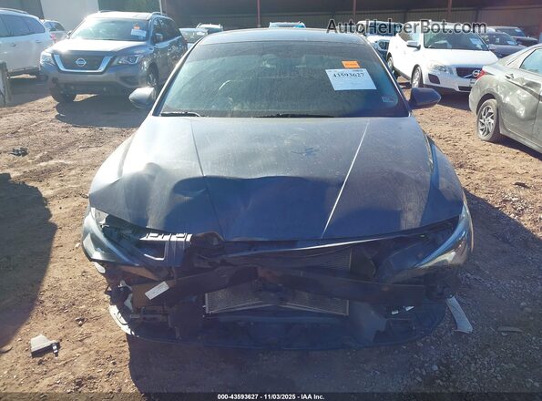 5NPLP4AG3NH056598 2022 HYUNDAI ELANTRA Black Widok zestawu wskaźników