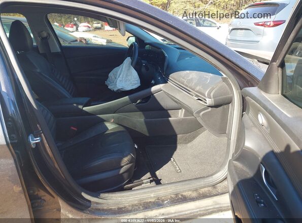 5NPLP4AG3NH056598 2022 HYUNDAI ELANTRA Black Widok wnętrza z przodu