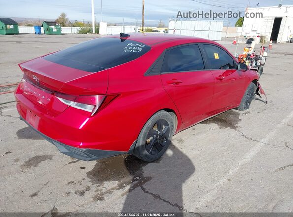 5NPLS4AG0NH082767 2022 HYUNDAI ELANTRA Red Trasero derecho