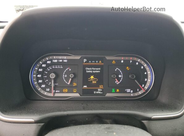 5NTJBDAE1NH008961 2022 HYUNDAI SANTA White Instrument cluster view