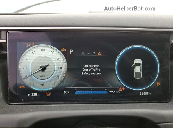 5NTJCDAE5RH078658 2024 HYUNDAI SANTA Blue Vista del cuadro de instrumentos