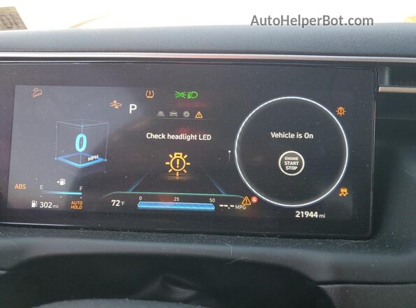 5NTJDDAF6NH030229 2022 HYUNDAI SANTA Белый Вид щитка приборов