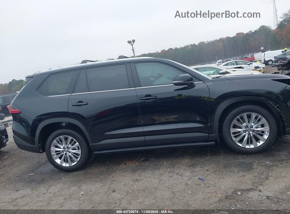 5TDAAAB59SS102736 2025 TOYOTA GRAND HIGHLANDER Black Սալոնի 360 աստիճան տեսք