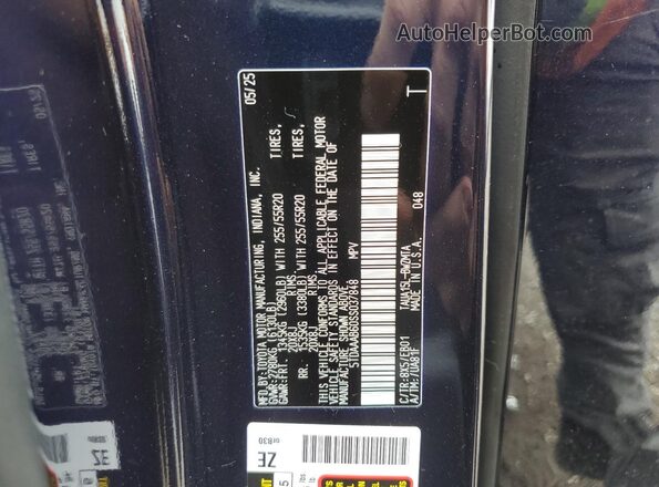 5TDAAAB60SS037848 2025 LEXUS TX Blue Вид наклейки з VIN-кодом