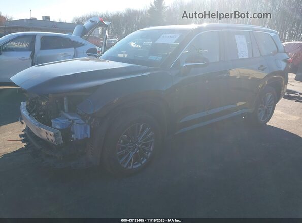 5TDAAAB69RS003644 2024 LEXUS TX 350 Black Առջևի ձախ երեք քառորդ տեսարան