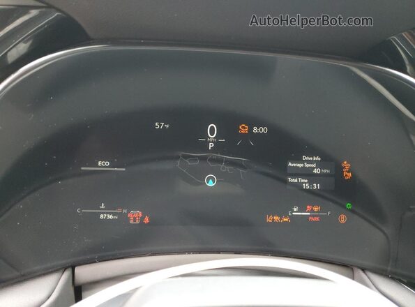 5TDAAAB69SS024418 2025 LEXUS TX Blue Vista del cuadro de instrumentos