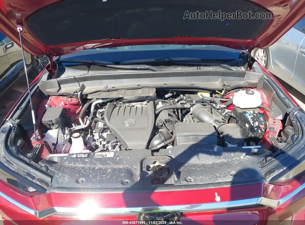 5TDADAB51SS024735 2025 TOYOTA HIGHLANDER HYBRID Red Հետևի տեսք