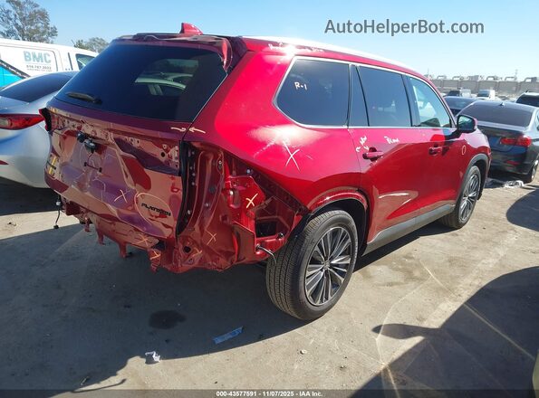 5TDADAB51SS024735 2025 TOYOTA HIGHLANDER HYBRID Red Հետևի աջ