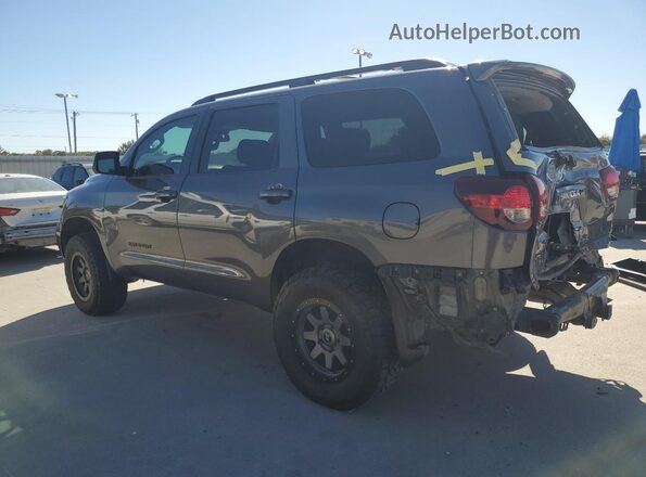5TDBY5G11JS158472 2018 TOYOTA SEQUOIA Gray Հետևի ձախ