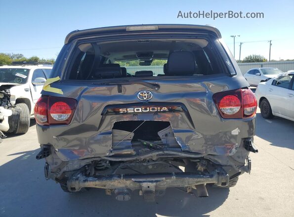 5TDBY5G11JS158472 2018 TOYOTA SEQUOIA Gray Հետևի տեսք