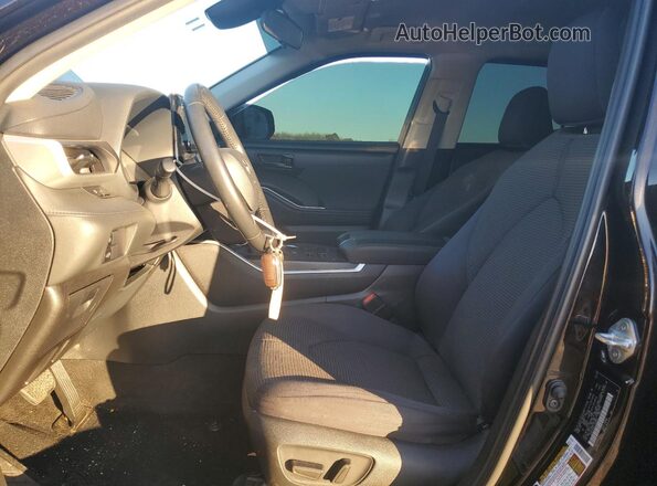 5TDBZRBH2LS026901 2020 TOYOTA HIGHLANDER Black Front interior view