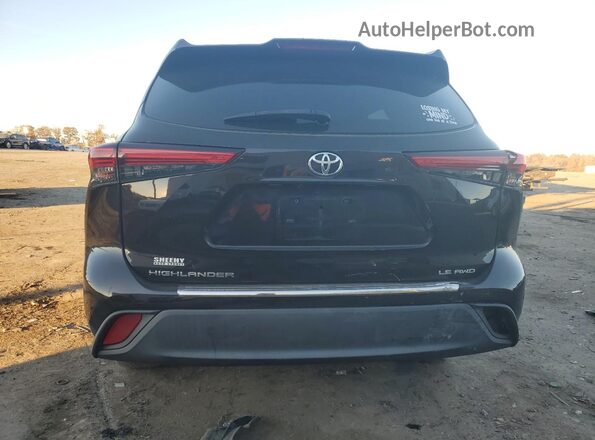 5TDBZRBH2LS026901 2020 TOYOTA HIGHLANDER Black Rear view
