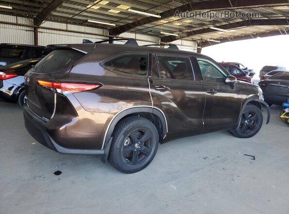 5TDBZRBH3LS018449 2020 TOYOTA HIGHLANDER Brown Trasero derecho