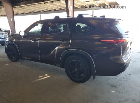 5TDBZRBH3LS018449 2020 TOYOTA HIGHLANDER Brown Trasero izquierdo