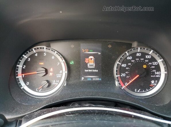 5TDBZRBH4LS502842 2020 TOYOTA HIGHLANDER Silver Вид щитка приладів