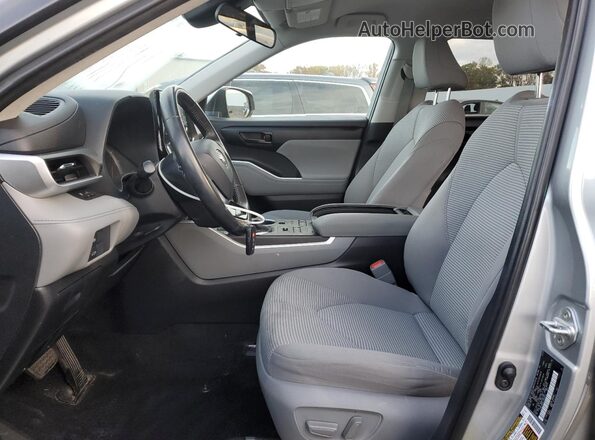 5TDBZRBH4LS502842 2020 TOYOTA HIGHLANDER Silver Вид салону спереду