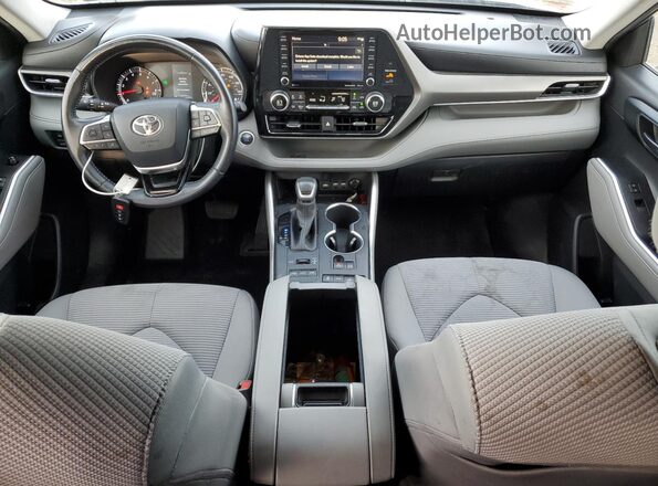 5TDBZRBH4LS502842 2020 TOYOTA HIGHLANDER Silver Вид панелі приладів