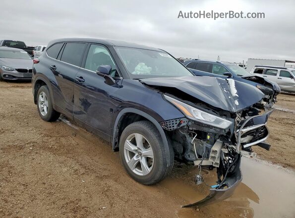 5TDBZRBH8LS042987 2020 TOYOTA HIGHLANDER Blue Front right