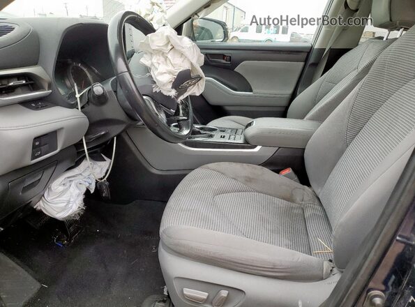 5TDBZRBH8LS042987 2020 TOYOTA HIGHLANDER Blue Front interior view