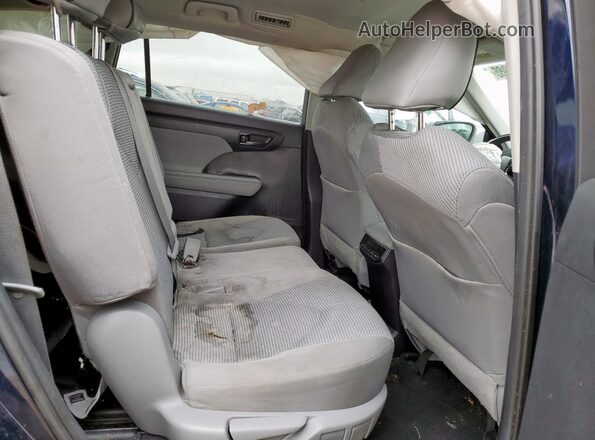 5TDBZRBH8LS042987 2020 TOYOTA HIGHLANDER Blue Rear interior view