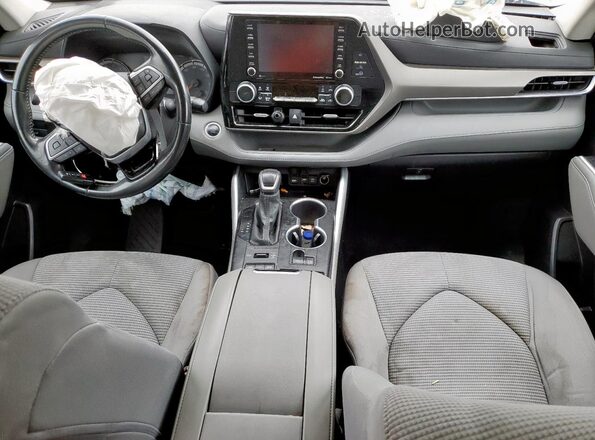 5TDBZRBH8LS042987 2020 TOYOTA HIGHLANDER Blue Dashboard view