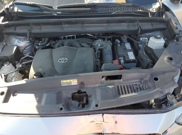 5TDBZRBH9LS514579 2020 TOYOTA HIGHLANDER Silver Vista del compartimento del motor