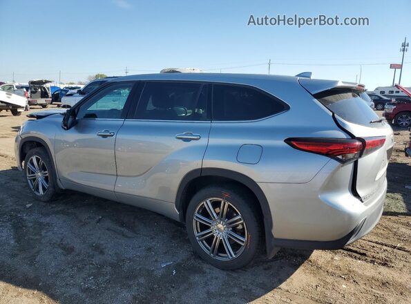 5TDBZRBH9LS514579 2020 TOYOTA HIGHLANDER Silver Trasero izquierdo