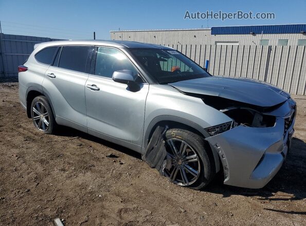 5TDBZRBH9LS514579 2020 TOYOTA HIGHLANDER Silver Delantero derecho