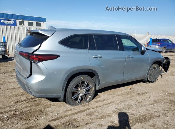 5TDBZRBH9LS514579 2020 TOYOTA HIGHLANDER Silver Trasero derecho