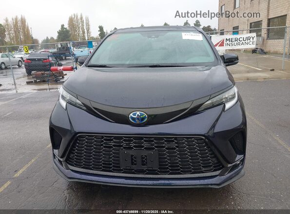 5TDCSKFC0SS159623 2025 TOYOTA SIENNA Blue Սարքավորումների վահանակի տեսք