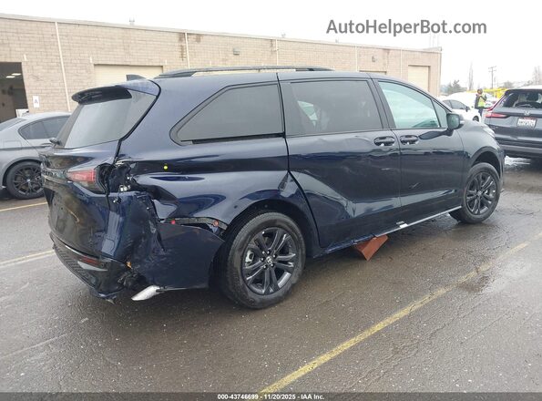 5TDCSKFC0SS159623 2025 TOYOTA SIENNA Blue Հետևի աջ