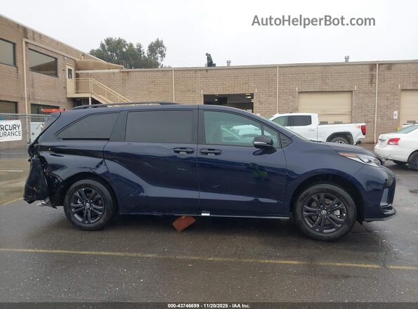 5TDCSKFC0SS159623 2025 TOYOTA SIENNA Blue Սալոնի հետևի տեսք