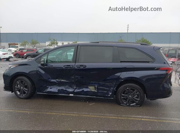 5TDCSKFC0SS159623 2025 TOYOTA SIENNA Blue Սալոնի 360 աստիճան տեսք