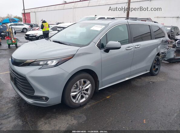 5TDCSKFC2PS100984 2023 TOYOTA SIENNA Gray წინა მარცხენა ხედი სამი მეოთხედიდან
