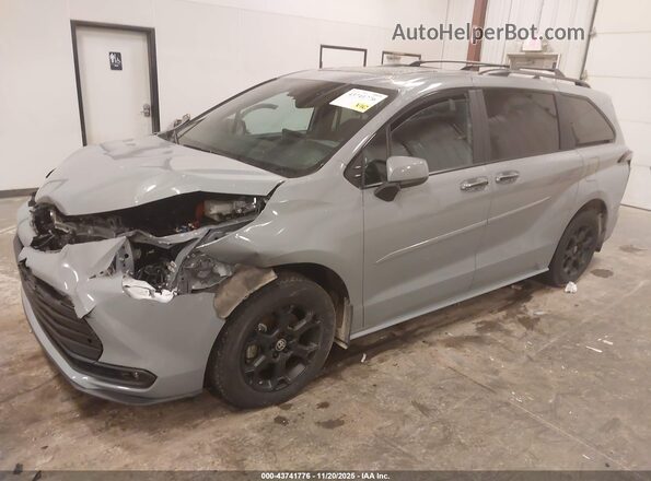 5TDCSKFC7SS169095 2025 TOYOTA SIENNA Gray Առջևի ձախ երեք քառորդ տեսարան