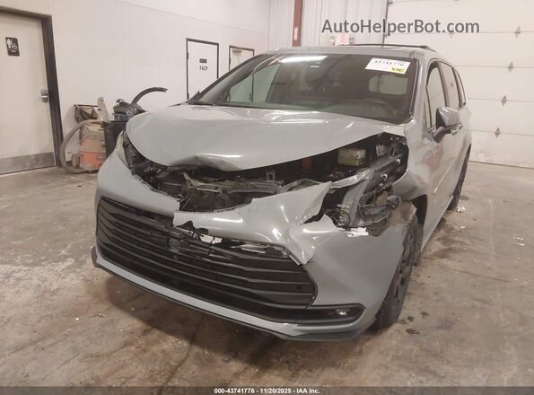 5TDCSKFC7SS169095 2025 TOYOTA SIENNA Gray Դիմացի տեսք