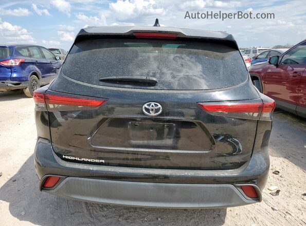 5TDCZRAH0LS509759 2020 TOYOTA HIGHLANDER Black Vista trasera