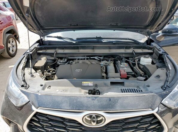 5TDCZRAH0LS509759 2020 TOYOTA HIGHLANDER Black Vista del compartimento del motor