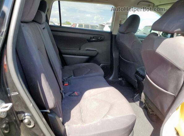 5TDCZRAH0LS509759 2020 TOYOTA HIGHLANDER Black Vista interior trasera
